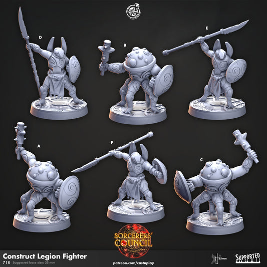 Construct Fighters | CastnPlay | Compatible with D&D/AoS | Fantasy | Tabletop RPG