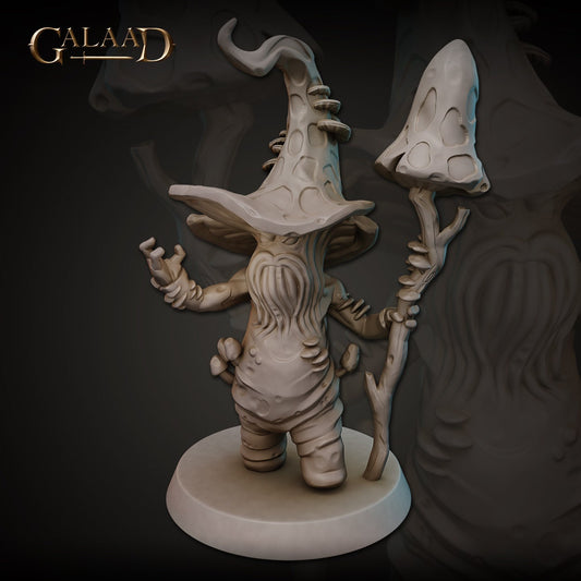 Myconid Wizard | Galaad Miniatures | Compatible with D&D/AoS | Fantasy | Tabletop RPG