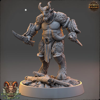 Marsyas Satyrs Warriors | DayBreak Miniatures | Compatible with D&D/AOS | Fantasy | Tabletop