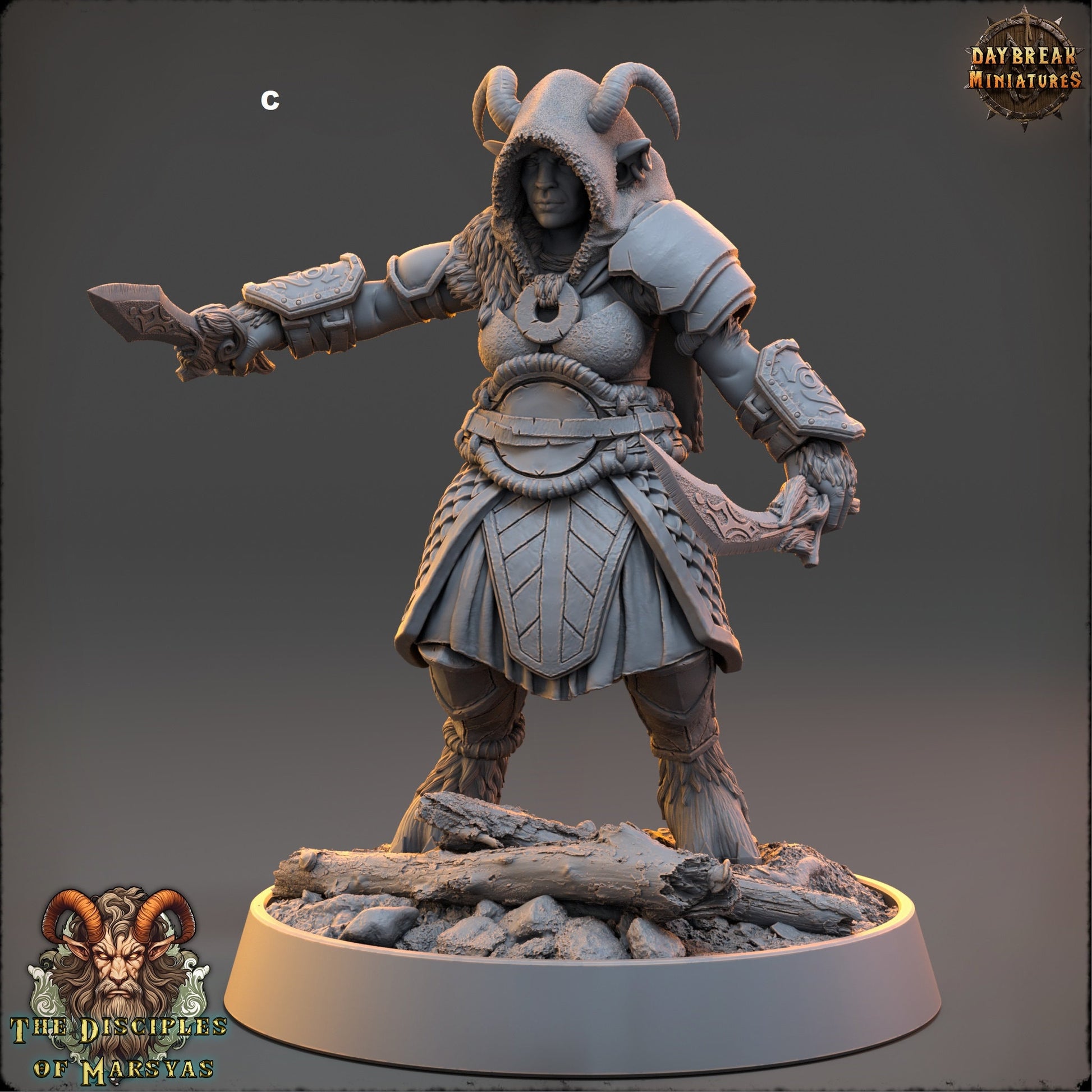 Marsyas Satyrs Female Warriors | DayBreak Miniatures | Compatible with D&D/AOS | Fantasy | Tabletop