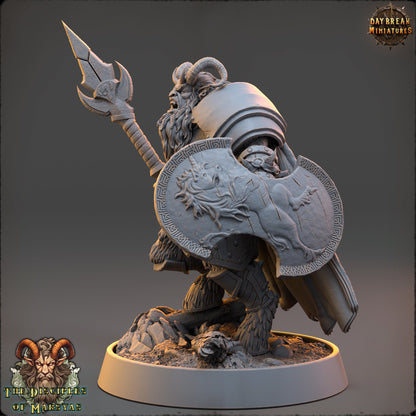 Marsyas Satyrs Chieftain | DayBreak Miniatures | Compatible with D&D/AOS | Fantasy | Tabletop