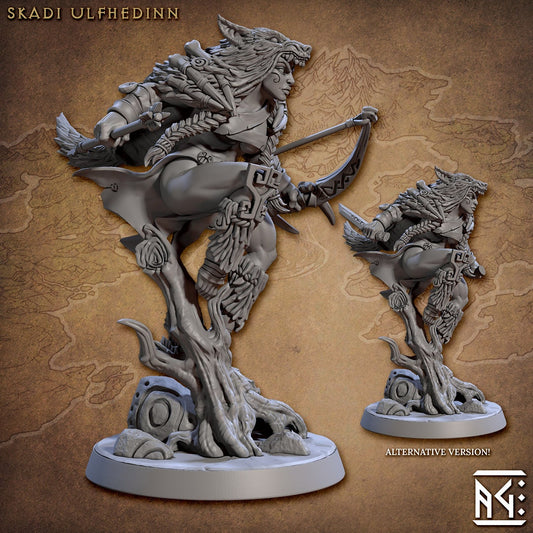 NorthMen Huntress | Artisan Guild Miniatures | Compatible with D&D/AoS | Fantasy | Tabletop RPG