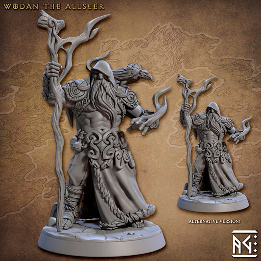 NorthMen Druid Allseer | Artisan Guild Miniatures | Compatible with D&D/AoS | Fantasy | Tabletop RPG