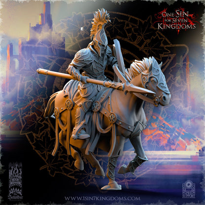 SilverMoor Elf Cavalry Spears | The Beholder Miniatures | Compatible with D&D/AoS | Fantasy | Tabletop RPG