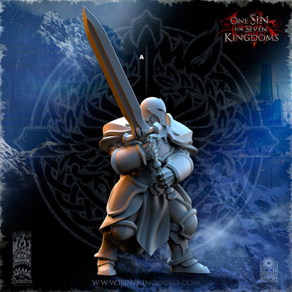 StormWolves Sunderers Great Sword | The Beholder Miniatures | Compatible with D&D/AoS | Fantasy | Tabletop RPG