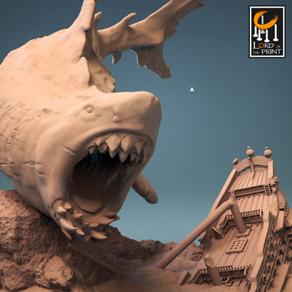 Megalodon | Rescale Miniatures | Compatible with D&D/AoS | Fantasy | Tabletop RPG