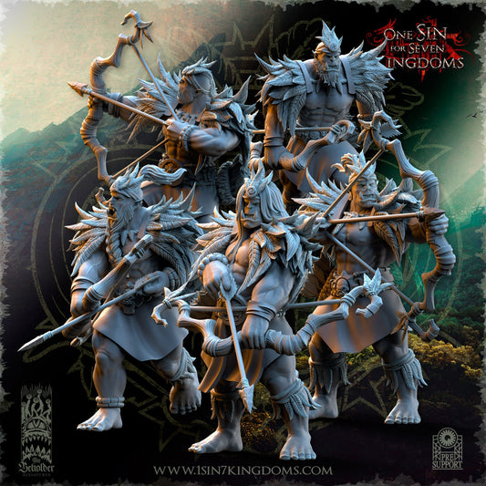 Savage Orc Archers | The Beholder Miniatures | Compatible with D&D/AoS | Fantasy | Tabletop RPG