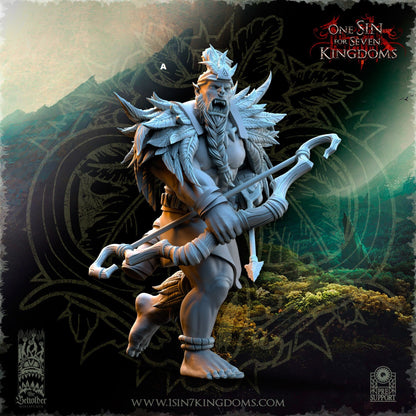 Savage Orc Archers | The Beholder Miniatures | Compatible with D&D/AoS | Fantasy | Tabletop RPG