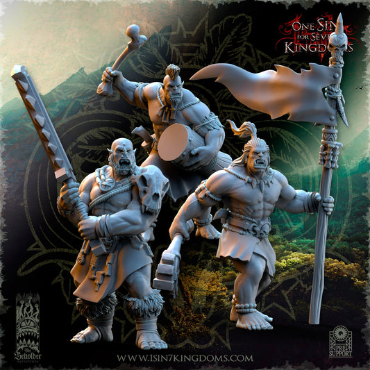 Savage Orc Archers Command | The Beholder Miniatures | Compatible with D&D/AoS | Fantasy | Tabletop RPG