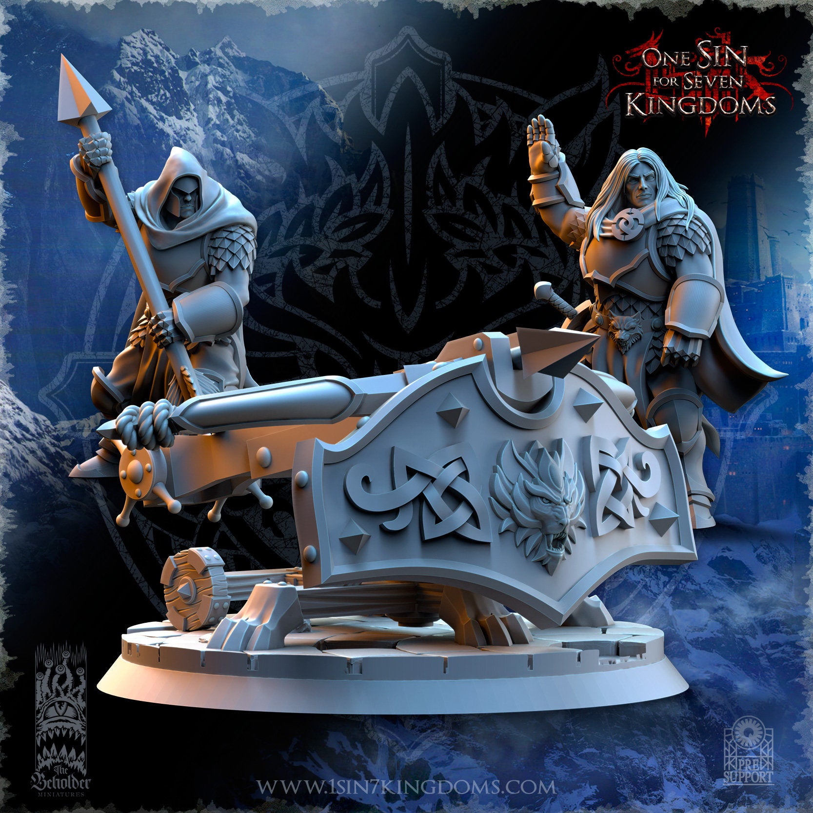 StormWolves Bolt Launcher | The Beholder Miniatures | Compatible with D&D/AoS | Fantasy | Tabletop RPG
