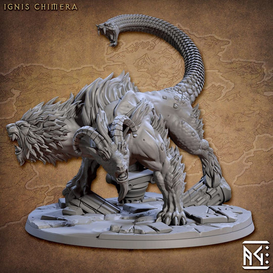 BugBear Chimera | Artisan Guild Miniatures | Compatible with D&D/AoS | Fantasy | Tabletop RPG