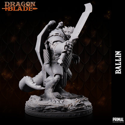 Draconian Warrior Ballin | Primal Collectibles | Compatible with D&D/AoS | Fantasy