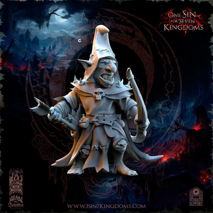 Black Horde Goblin Archer | The Beholder Miniatures | Compatible with D&D/AoS | Fantasy | Tabletop RPG