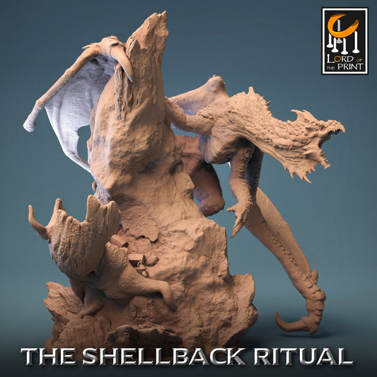 White Dragon | Rescale Miniatures | Compatible with D&D/AoS | Fantasy | Tabletop RPG
