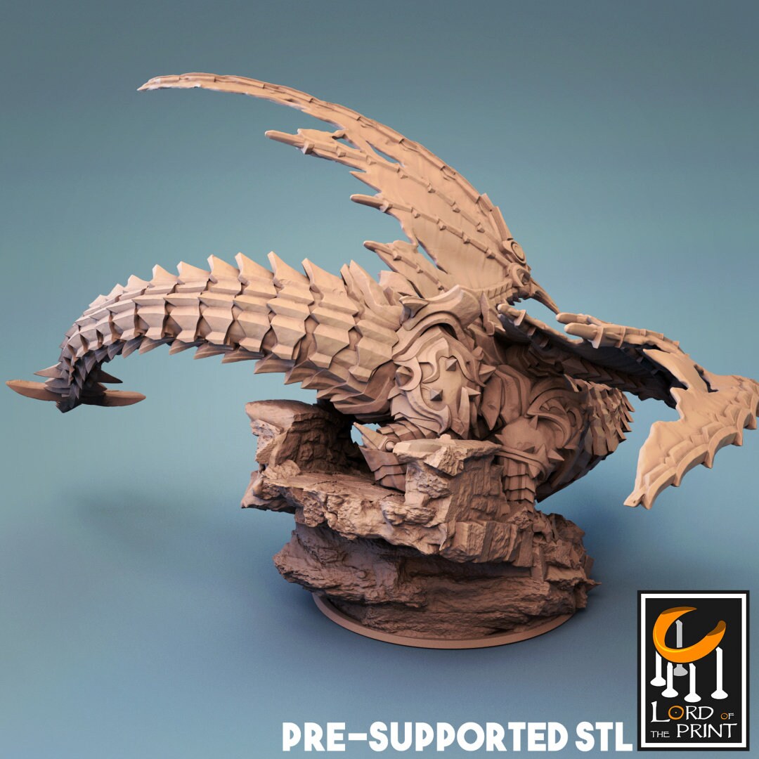 Chardalyn Elder Dragon | Rescale Miniatures | Compatible with D&D/AoS | Fantasy | Tabletop RPG