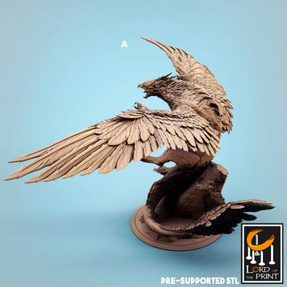 Giant Gryphon | Rescale Miniatures | Compatible with D&D/AoS | Fantasy | Tabletop RPG