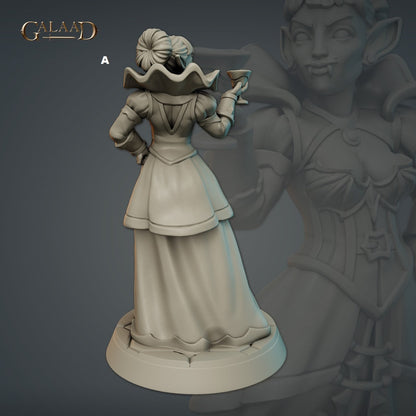 Female Vampire Countess | Galaad Miniatures | Compatible with D&D/AoS | Fantasy | Tabletop RPG