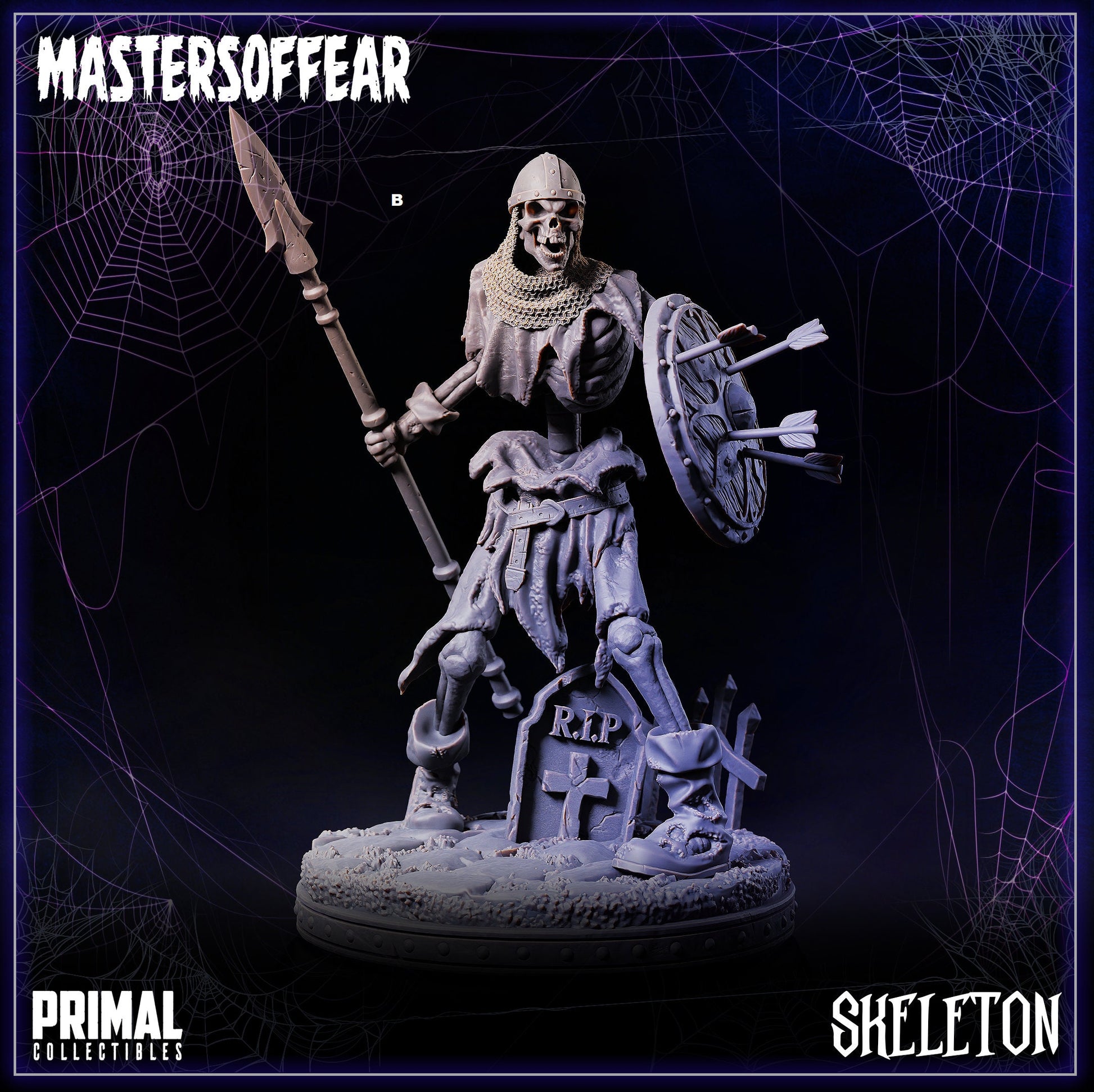 Undead Warrior | Primal Collectibles | Compatible with D&D/AoS | Fantasy