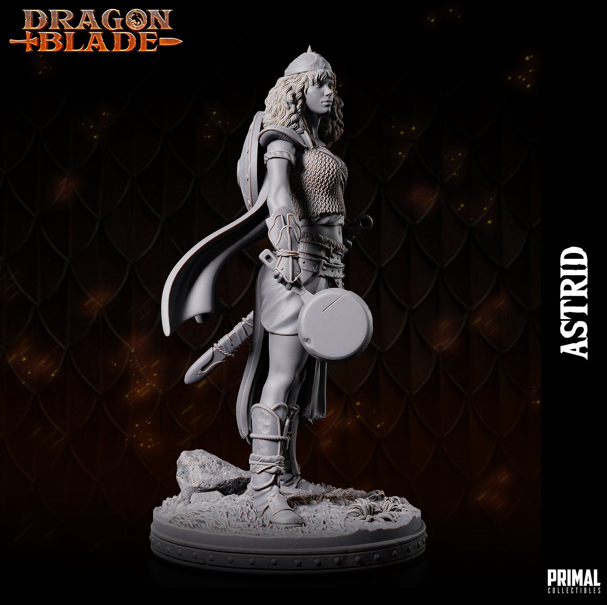 Female Rogue Astrid | Primal Collectibles | Compatible with D&D/AoS | Fantasy