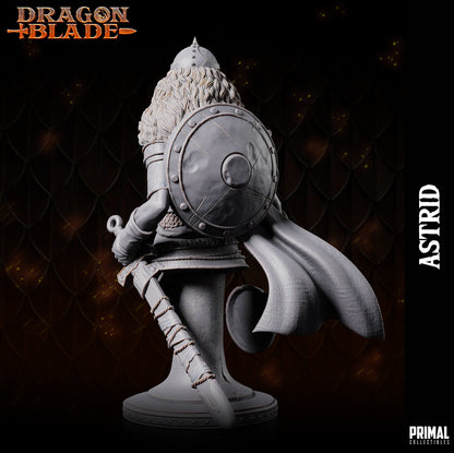 Female Rogue Astrid Bust | Primal Collectibles | Compatible with D&D/AoS | Fantasy
