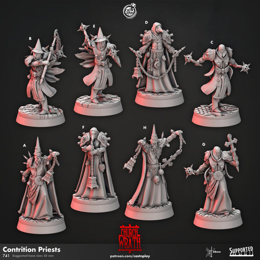 Contrition Priest Demon | CastnPlay | Compatible with D&D/AoS | Fantasy | Tabletop RPG