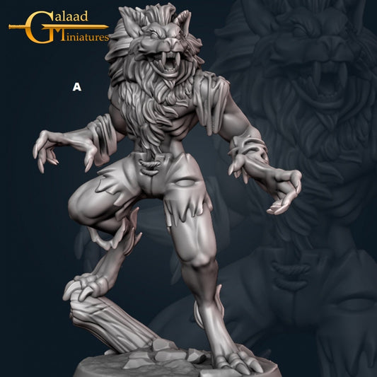 Werewolf | Galaad Miniatures | Compatible with D&D/AoS | Fantasy | Tabletop RPG