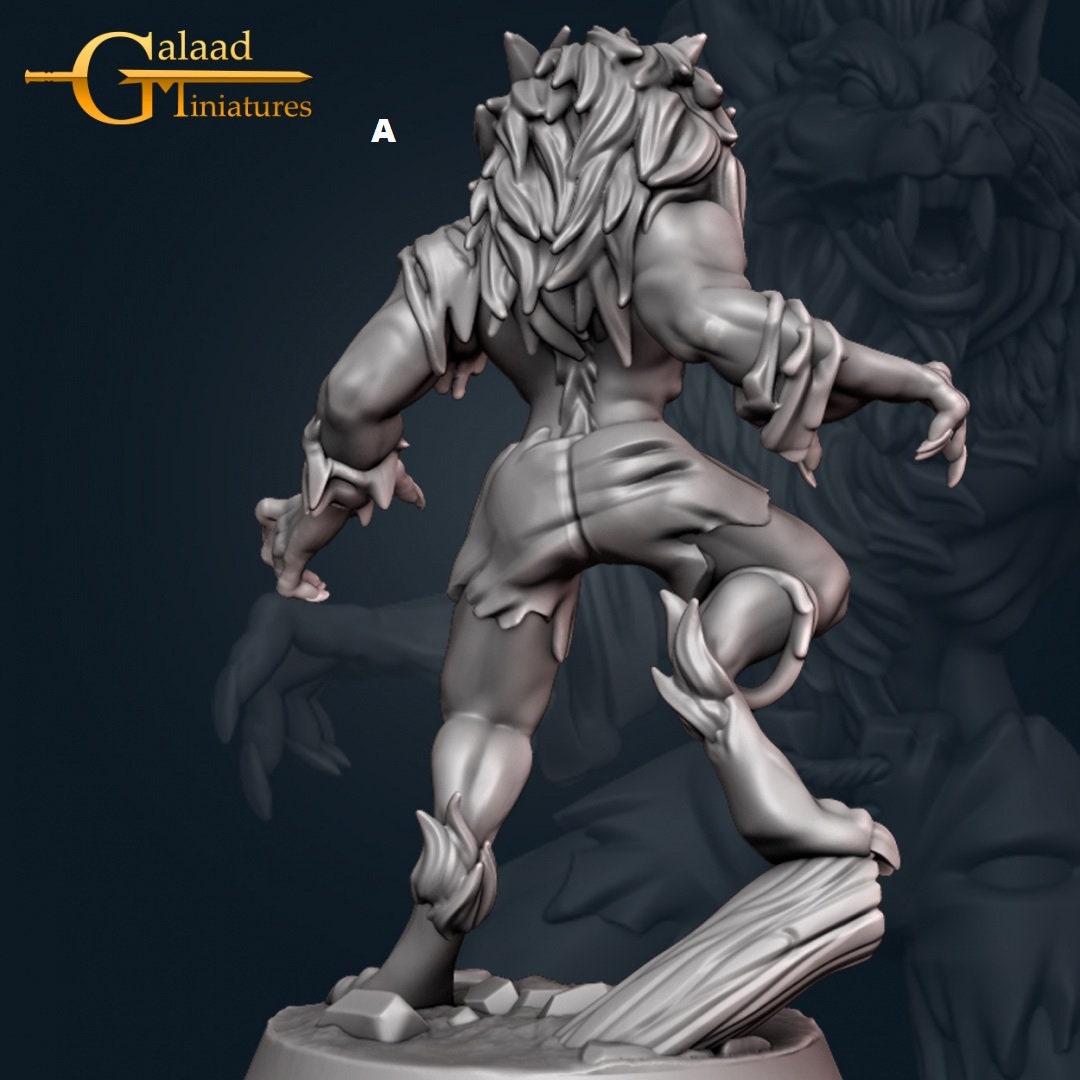 Werewolf | Galaad Miniatures | Compatible with D&D/AoS | Fantasy | Tabletop RPG