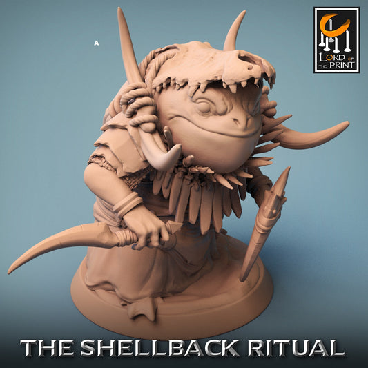 Shellback Armoured Warriors | Rescale Miniatures | Compatible with D&D/AoS | Fantasy | Tabletop RPG