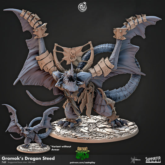 Orc Dragon Steed | CastnPlay | Compatible with D&D/AoS | Fantasy | Tabletop RPG