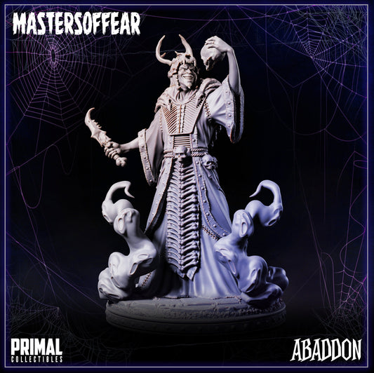 Corrupted Necromancer Abaddon | Primal Collectibles | Compatible with D&D/AoS | Fantasy