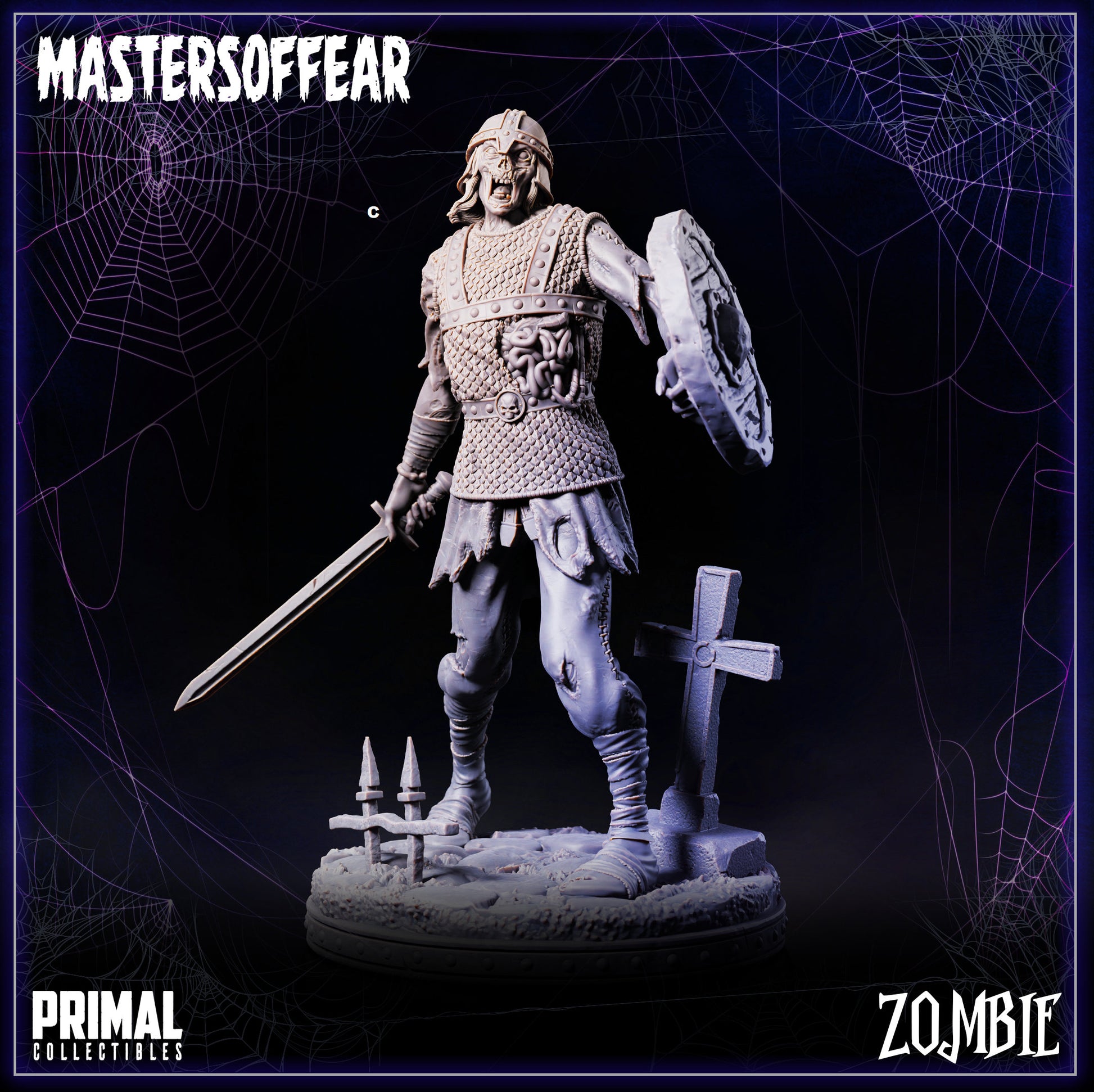 Undead Warrior | Primal Collectibles | Compatible with D&D/AoS | Fantasy