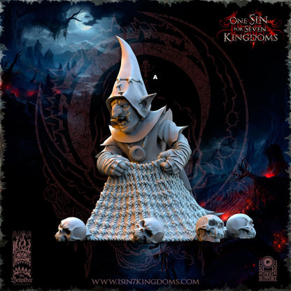 Black Horde Goblin Skull Net Throwers | The Beholder Miniatures | Compatible with D&D/AoS | Fantasy | Tabletop RPG