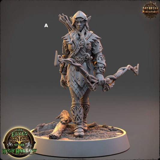 Wood Elf Archer | DayBreak Miniatures | Compatible with D&D/AOS | Fantasy | Tabletop
