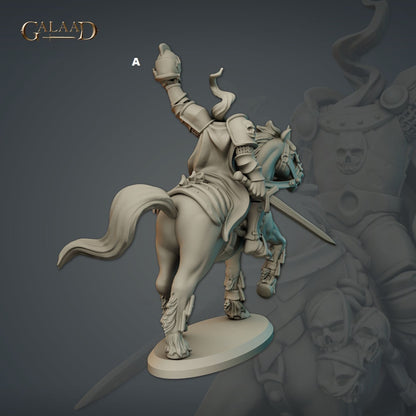 Headless Knight Mounted | Galaad Miniatures | Compatible with D&D/AoS | Fantasy | Tabletop RPG