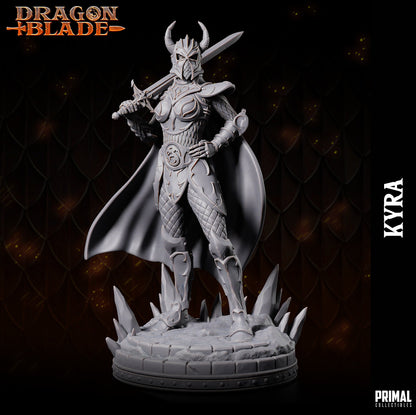 Female Fighter Kyra | Primal Collectibles | Compatible with D&D/AoS | Fantasy