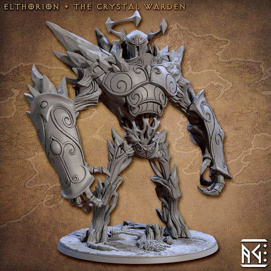 Elthorion The Crystal Warden | Artisan Guild Miniatures | Compatible with D&D/AoS | Fantasy | Tabletop RPG
