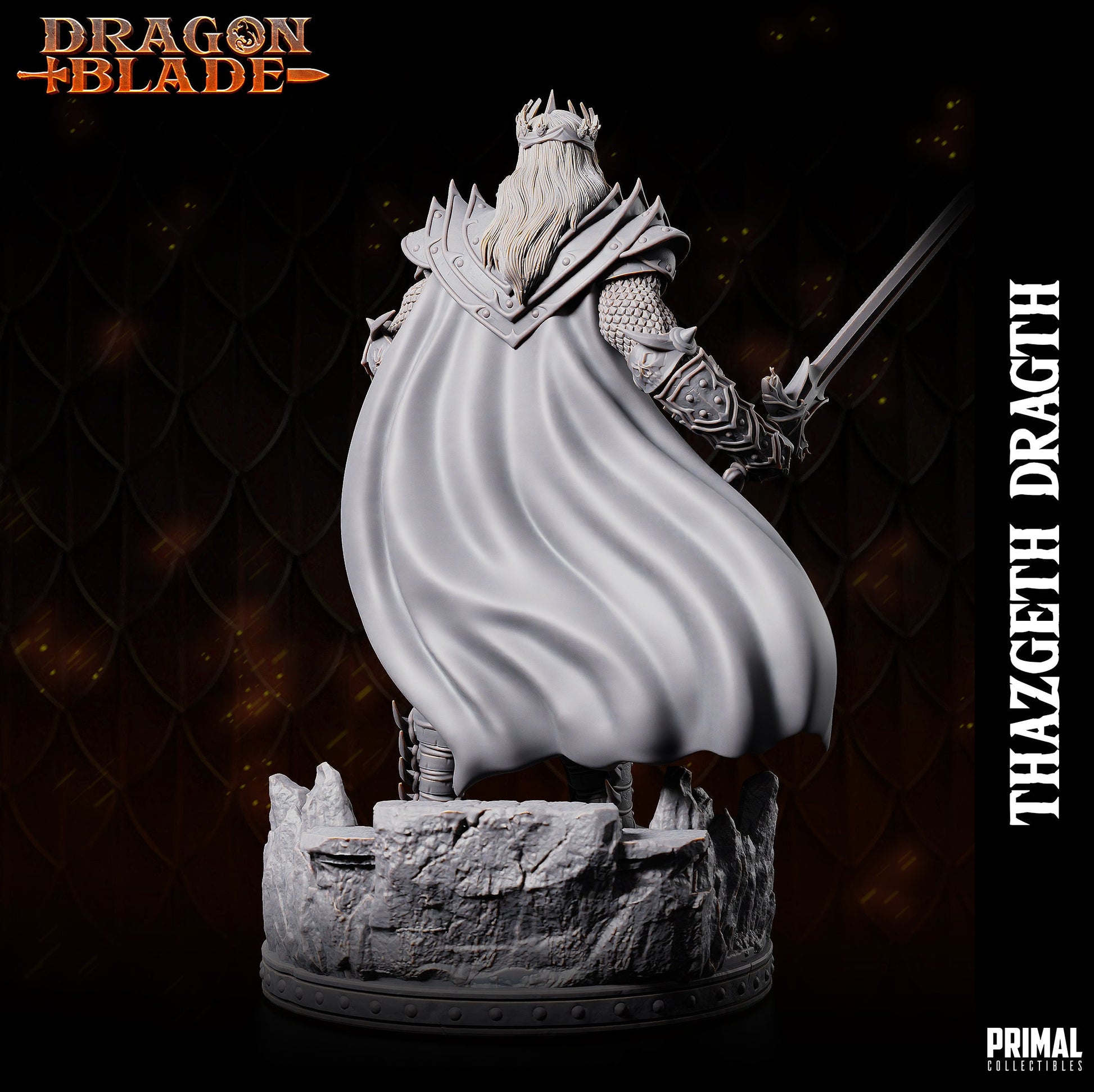 Battle Mage Thazgeth | Primal Collectibles | Compatible with D&D/AoS | Fantasy