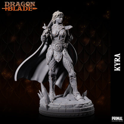 Female Fighter Kyra | Primal Collectibles | Compatible with D&D/AoS | Fantasy