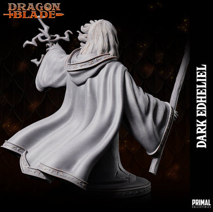 Dark Wizard Edheliel Bust | Primal Collectibles | Compatible with D&D/AoS | Fantasy