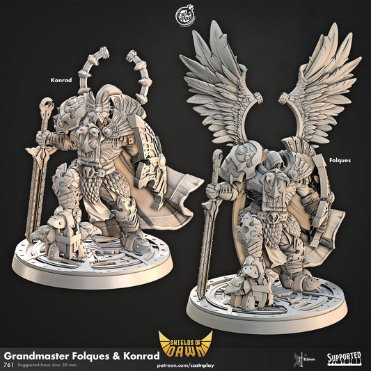 GrandMaster Shields of Dawn | CastnPlay | Compatible with D&D/AoS | Fantasy