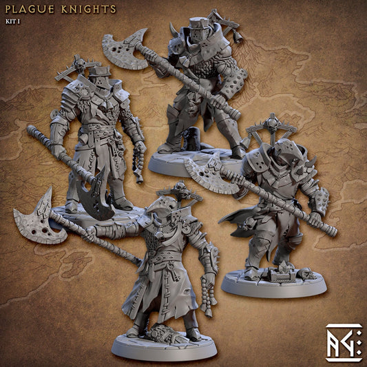 Cultist Plague Knight | Artisan Guild Miniatures | Compatible with D&D/AoS | Fantasy | Tabletop RPG