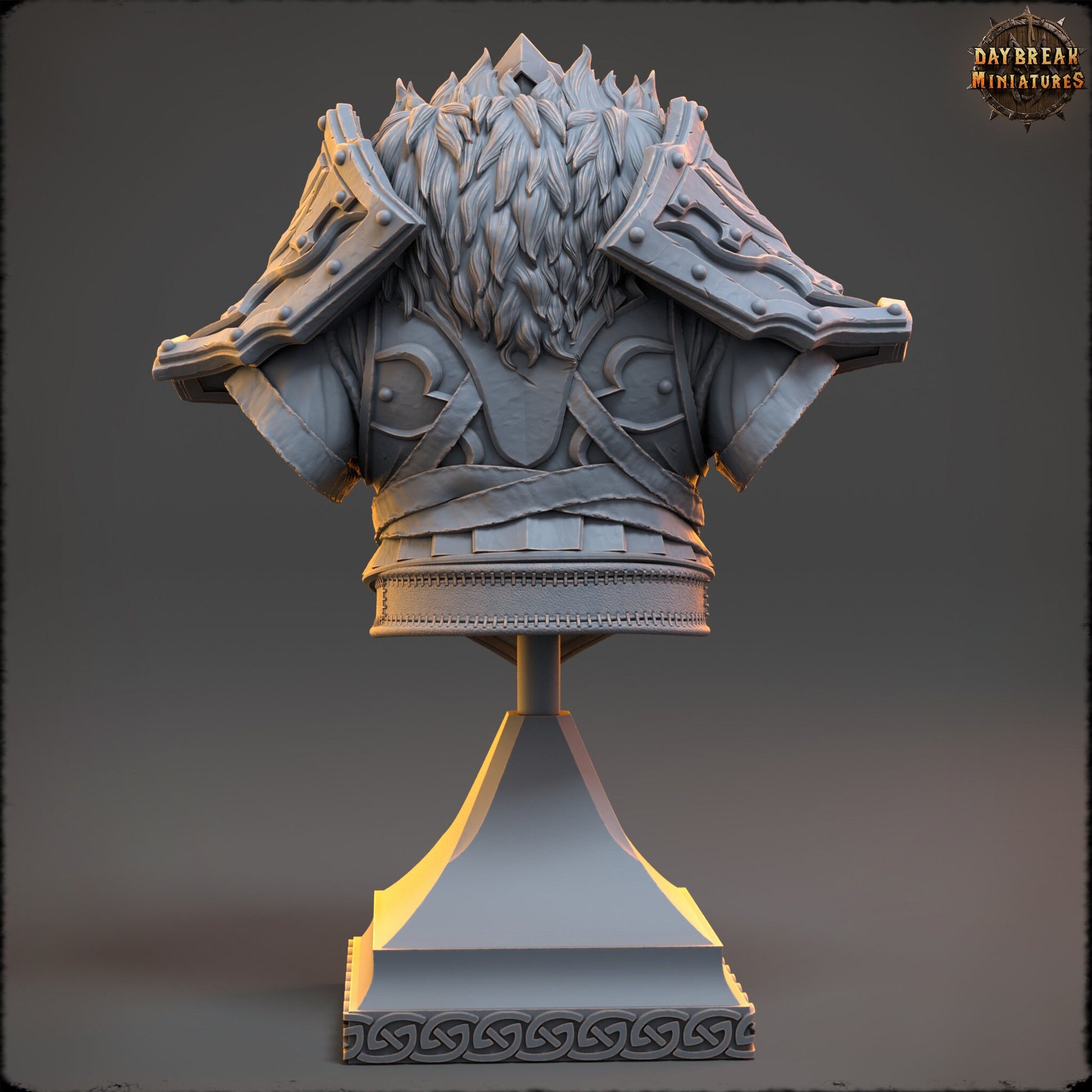 Paladin Carl Saturno Bust | DayBreak Miniatures | Compatible with D&D/AOS | Fantasy | Tabletop