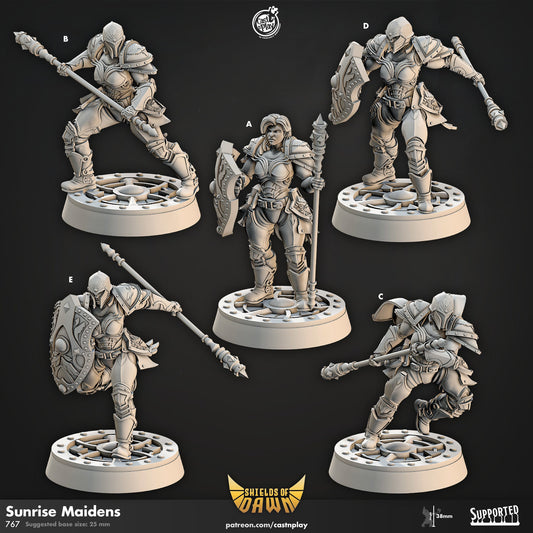 Sunrise Maidens | CastnPlay | Compatible with D&D/AoS | Fantasy