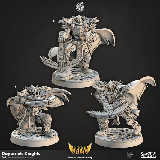 Shields of Dawn Day Break Knight | CastnPlay | Compatible with D&D/AoS | Fantasy