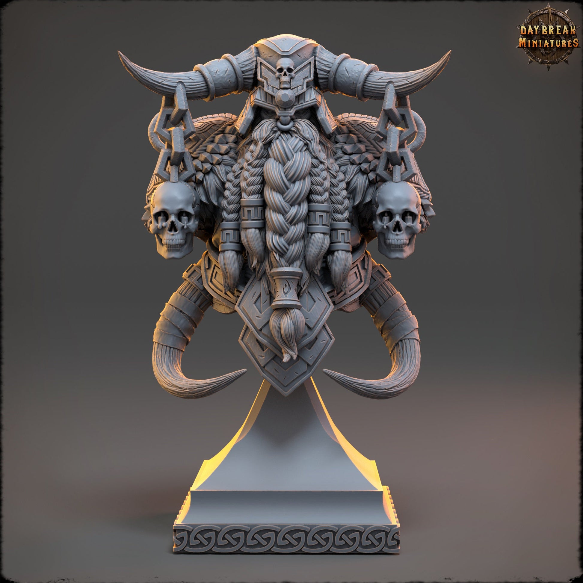 Chaos Dwarf Sothard Bust | DayBreak Miniatures | Compatible with D&D/AOS | Fantasy | Tabletop