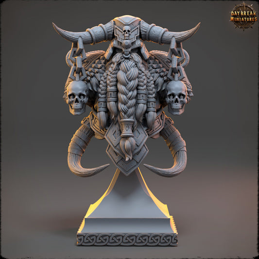 Chaos Dwarf Sothard Bust | DayBreak Miniatures | Compatible with D&D/AOS | Fantasy | Tabletop