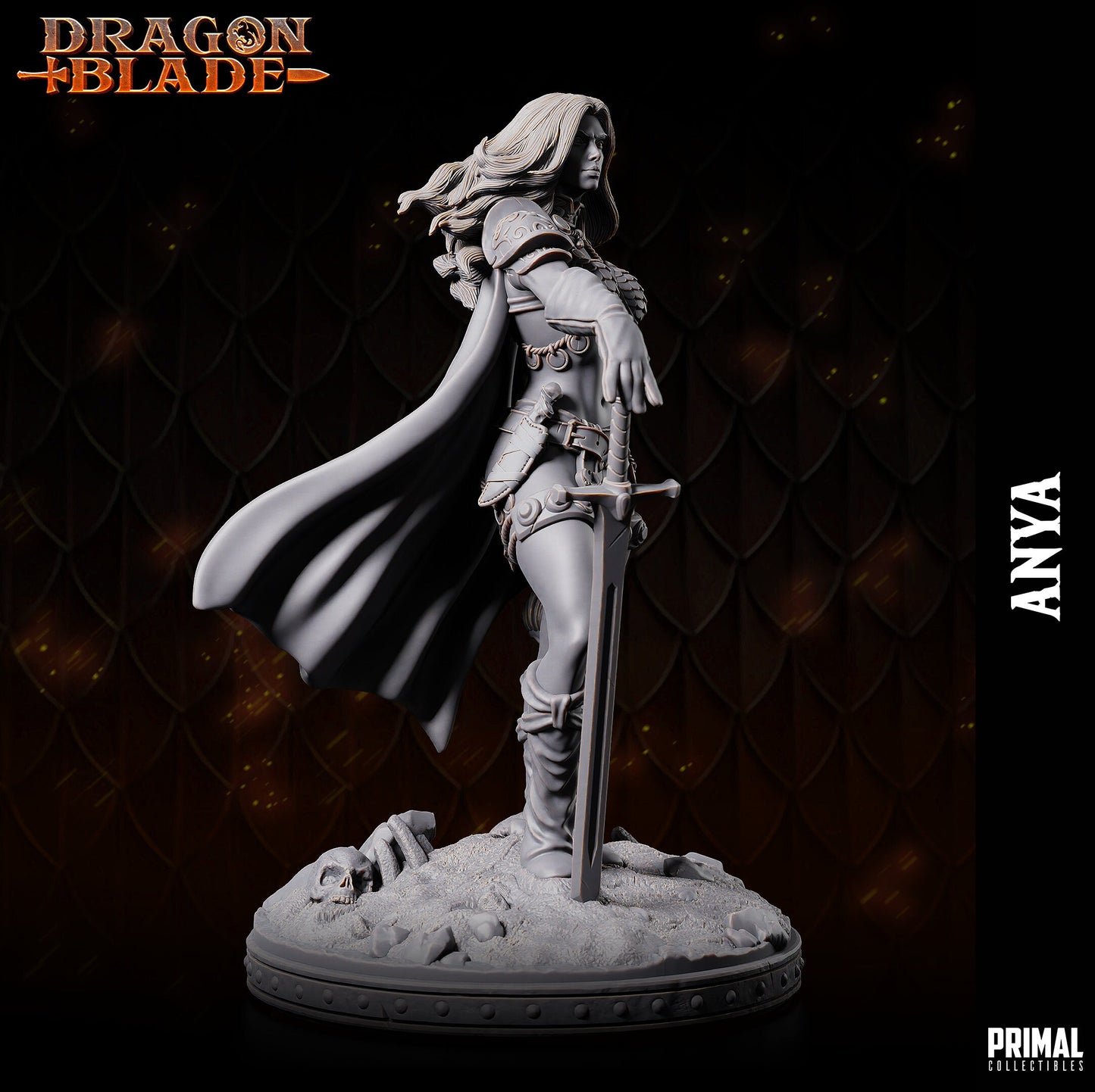 Female Barbarian Anya | Primal Collectibles | Compatible with D&D/AoS | Fantasy