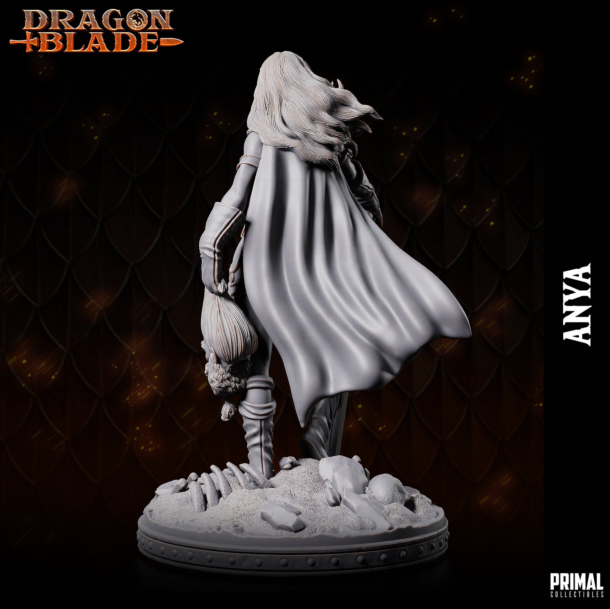 Female Barbarian Anya | Primal Collectibles | Compatible with D&D/AoS | Fantasy