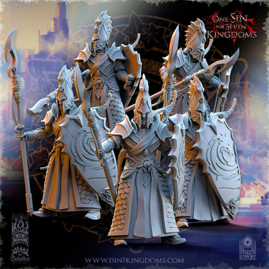 SilverMoor Elf Ilithien Coastland Militia | The Beholder Miniatures | Compatible with D&D/AoS | Fantasy | Tabletop RPG