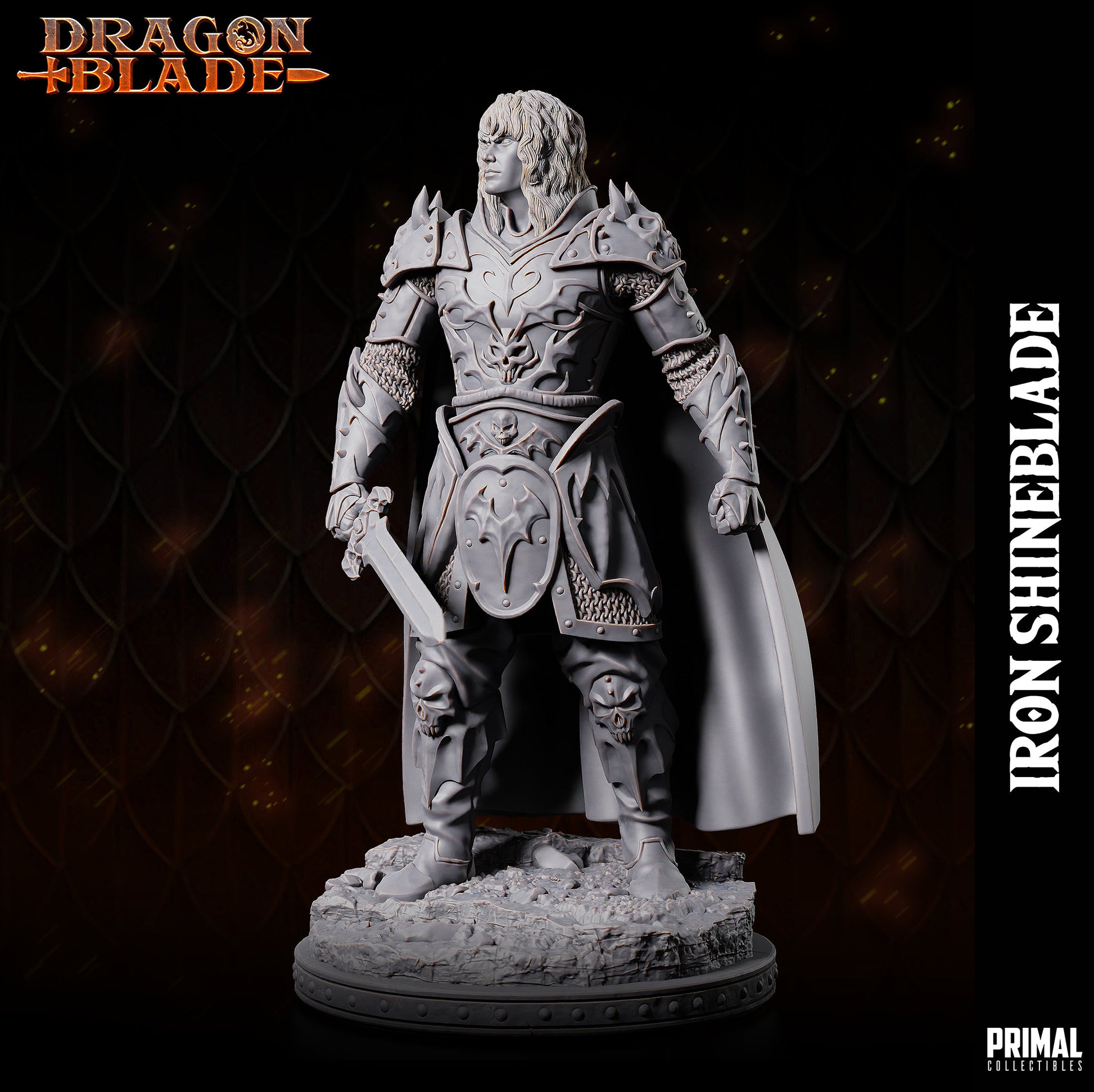 Dark Elf Iron ShineBlade | Primal Collectibles | Compatible with D&D/AoS | Fantasy